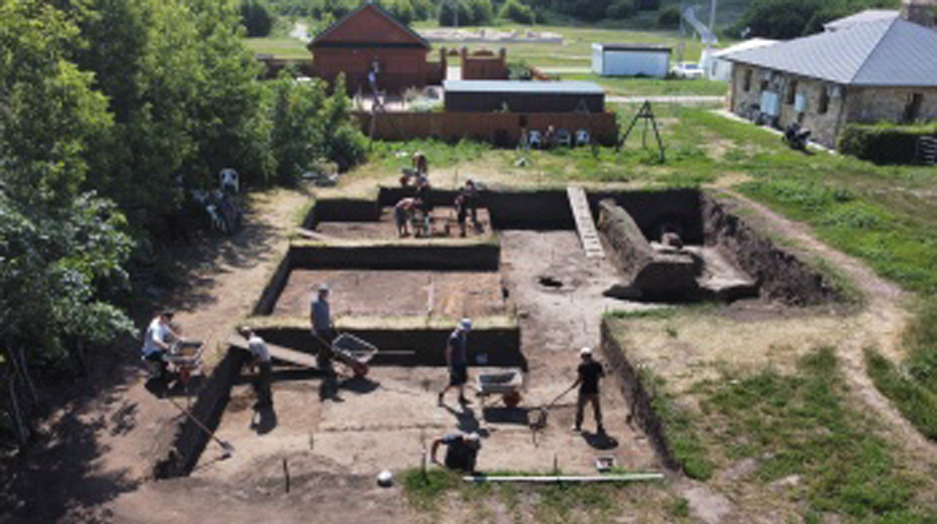 Археологический раскоп на Болгарском городище